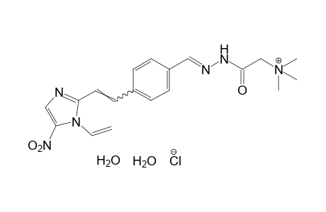 (carboxymethyl)trimethylammonium chloride, {p-[2-(5-nitro-1-vinylimidazol-2-yl)vinyl]benzylidene}hydrazide, dihydrate