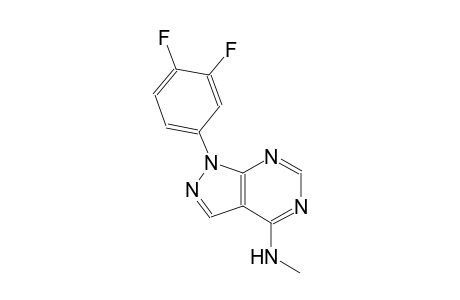 1H-pyrazolo[3,4-d]pyrimidin-4-amine, 1-(3,4-difluorophenyl)-N-methyl-