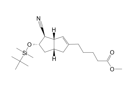 (E)-(1RS,2SR,3RS,5SR)-7-(4ï-METHOXYCARBONYL)-BUTYL-3-TERT.-BUTYLDIMETHYLSILYLOXY-2-CYANOBICYCLO-[3.3.0]-OCT-7-ENE