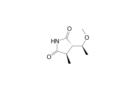 2,5-Pyrrolidinedione, 3-(1-methoxyethyl)-4-methyl-, [3.alpha.(S*),4.beta.]-(.+-.)-