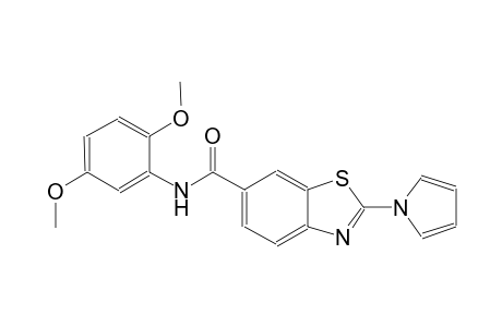 6-benzothiazolecarboxamide, N-(2,5-dimethoxyphenyl)-2-(1H-pyrrol-1-yl)-