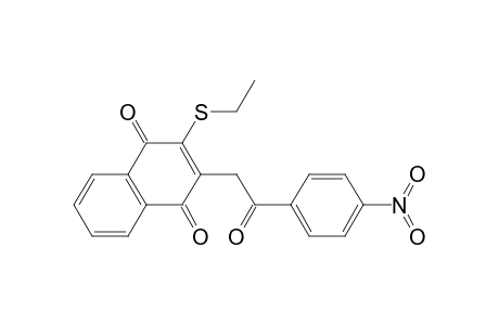 1,4-Naphthalenedione, 2-(ethylthio)-3-[2-(4-nitrophenyl)-2-oxoethyl]-