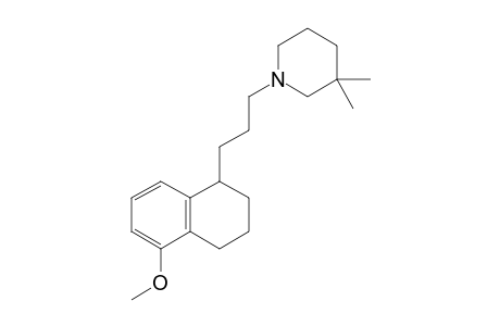 1-[3-(5-methoxy-1,2,3,4-tetrahydronaphthalen-1-yl)propyl]-3,3-dimethyl-piperidine