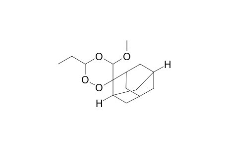 Spiro[tricyclo[3.3.1.1(3,7)]decane-2,6'-[1,2,4]trioxane], 3'-ethyl-5'-methoxy-, trans-