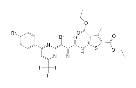 diethyl 5-({[3-bromo-5-(4-bromophenyl)-7-(trifluoromethyl)pyrazolo[1,5-a]pyrimidin-2-yl]carbonyl}amino)-3-methyl-2,4-thiophenedicarboxylate