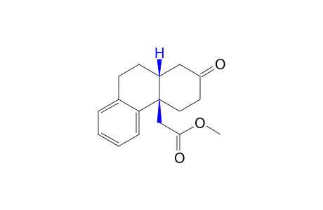 (+/-)-1,2,3,4,4a,9,10,10a beta-octahydro-2-oxo-4a beta-phenanthreneacetic acid, methyl ester