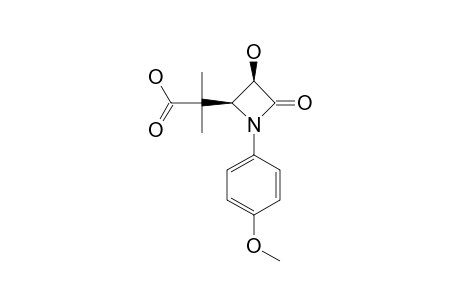(+/-)-CIS-4-(1-CARBOXY-1-METHYLETHYL)-3-HYDROXY-1-(4-METHOXYPHENYL)-2-AZETIDINONE
