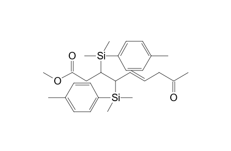 Methyl (5E,3RS,4SR)-3,4-Bis[dimethyl(4-methylphenyl)silyl]-8-oxonon-5-enoate