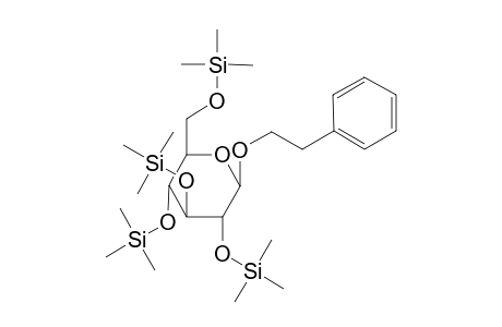 .beta.-[2-phenylethyl]-D-glucopyranoside-tetrakis(trimethylsilyl)-ether