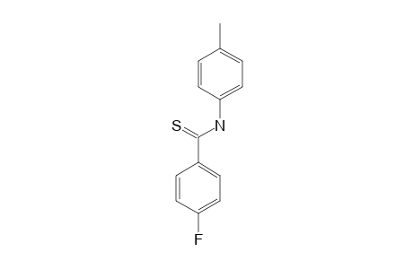 4-fluoro-N-(4-methylphenyl)thiobenzamide
