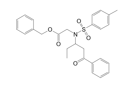 3-{N-[(Benzyloxycarbonyl)methyl]-N-tosylamino}-1-phenylpentan-1-one