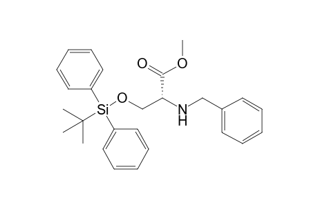 (R)-2-(benzylamino)-3-[(t-butyldiphenylsilyl)oxy]propanoic acid methyl ester