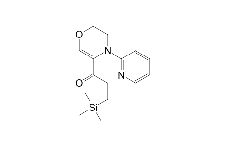 1-(4-pyridin-2-yl-2,3-dihydro-1,4-oxazin-5-yl)-3-trimethylsilyl-propan-1-one