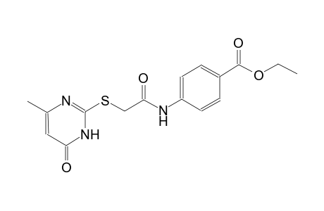 benzoic acid, 4-[[[(1,6-dihydro-4-methyl-6-oxo-2-pyrimidinyl)thio]acetyl]amino]-, ethyl ester