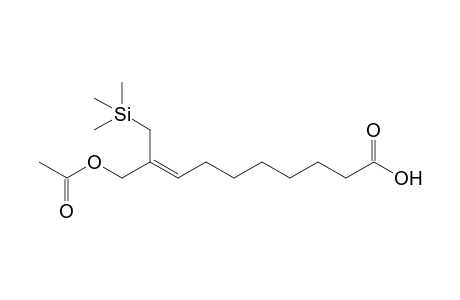 10-Acetoxy-9-(trimethylsilylmethyl)dec-8-enoic acid