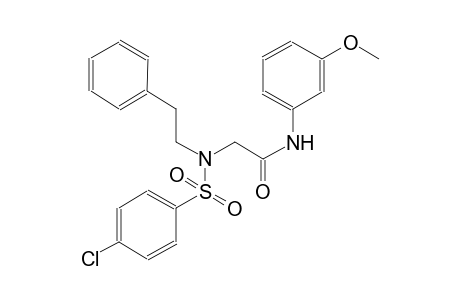 acetamide, 2-[[(4-chlorophenyl)sulfonyl](2-phenylethyl)amino]-N-(3-methoxyphenyl)-