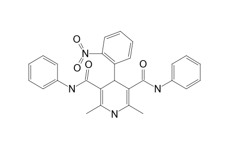 4-(2-NITROPHENYL)-2,6-DIMETHYL-N(3),N(5)-DIPHENYL-1,4-DIHYDRO-PYRIDINE-3,5-DICARBOXAMIDE