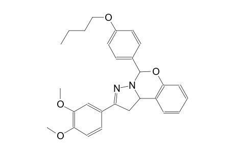 5-(4-butoxyphenyl)-2-(3,4-dimethoxyphenyl)-1,10b-dihydropyrazolo[1,5-c][1,3]benzoxazine