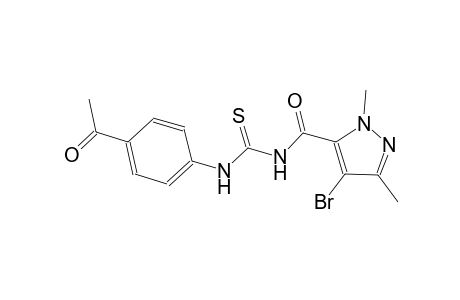 N-(4-acetylphenyl)-N'-[(4-bromo-1,3-dimethyl-1H-pyrazol-5-yl)carbonyl]thiourea