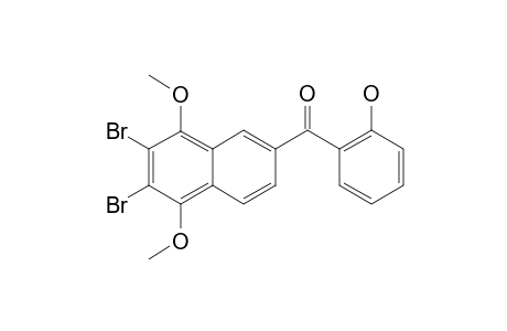 (2-HYDROXYPHENYL)-(6,7-DIBrOMO-5,8-DIMETHOXYNAPHTH-2-YL)-KETONE