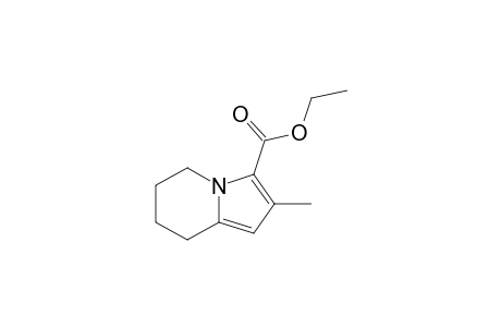 2-METHYL-3-CARBETHOXY-5,6,7,8-TETRAHYDROINDOLIZINE