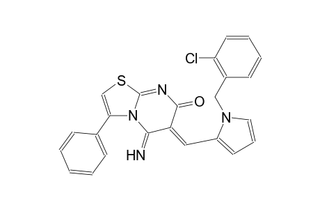 (6Z)-6-{[1-(2-chlorobenzyl)-1H-pyrrol-2-yl]methylene}-5-imino-3-phenyl-5,6-dihydro-7H-[1,3]thiazolo[3,2-a]pyrimidin-7-one