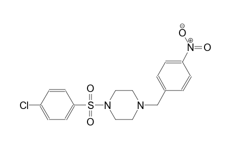 1-[(4-chlorophenyl)sulfonyl]-4-(4-nitrobenzyl)piperazine
