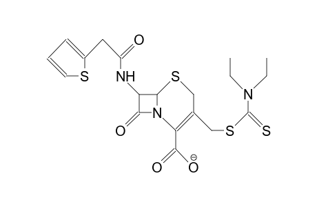 Cephalosporin diethylaminothiocarbonyl derivative