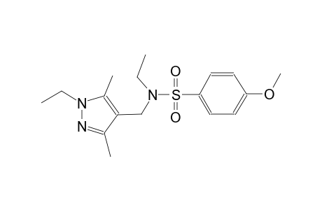 benzenesulfonamide, N-ethyl-N-[(1-ethyl-3,5-dimethyl-1H-pyrazol-4-yl)methyl]-4-methoxy-