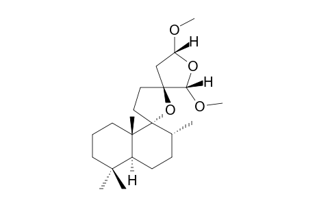 (rel 5S,8R,9R,10S,13S,15R,16S)-9,13;15,16-Diepoxy-15,16-dimethoxylabdane