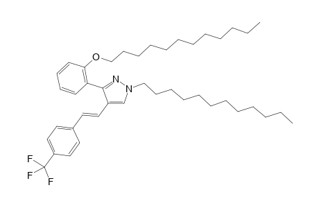 (E)-1-Dodecyl-3-(2-dodecyloxyphenyl)-4-(4-trifluoromethylstyryl)-1H-pyrazole