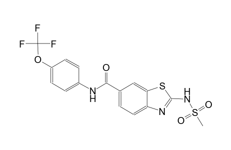 6-benzothiazolecarboxamide, 2-[(methylsulfonyl)amino]-N-[4-(trifluoromethoxy)phenyl]-