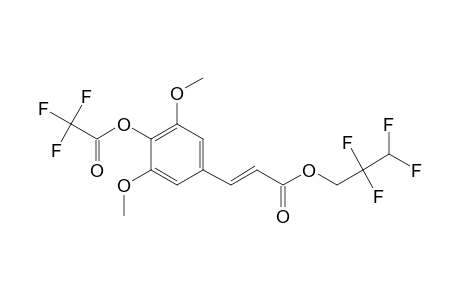 Sinapic acid, o-trifluoroacetyl-, 2,2,3,3-tetrafluoro-1-propyl ester