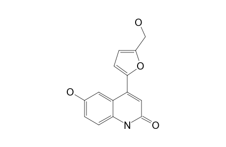 6-Hydroxy-4-(5-hydroxymethylfuran-2-yl)-quinolin-2(1H)-one