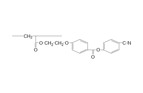 Poly[1-(cyano-1,4-phenyleneoxycarbonyl-1,4-phenyleneoxyethyleneoxycarbonyl)ethylene]