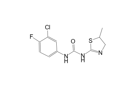 N-(3-chloro-4-fluorophenyl)-N'-(5-methyl-4,5-dihydro-1,3-thiazol-2-yl)urea