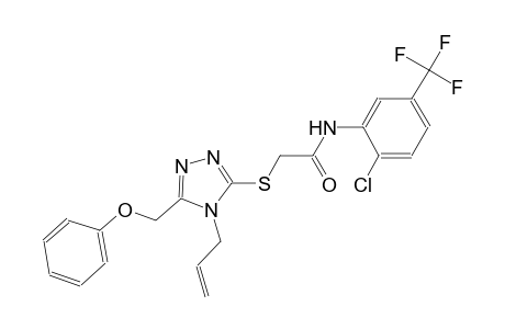 2-{[4-allyl-5-(phenoxymethyl)-4H-1,2,4-triazol-3-yl]sulfanyl}-N-[2-chloro-5-(trifluoromethyl)phenyl]acetamide