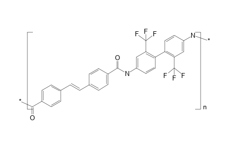 Polyamide on the basis of 2,2'-trifluoromethylbenzidine and 4,4'-dicarboxystilbene