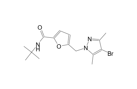 5-[(4-bromo-3,5-dimethyl-1H-pyrazol-1-yl)methyl]-N-(tert-butyl)-2-furamide