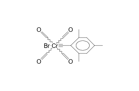 trans-Bromo-tetracarbonyl-(2,4,6-trimethyl-phenylcarbyne) chromium