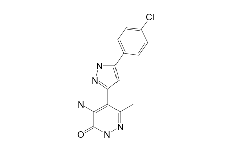 4-AMINO-5-[5'-(4-CHLOROPHENYL)-1H-PYRAZOL-3-YL]-6-METHYLPYRIDAZIN-3(2H)-ONE