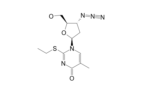 1-(3-AZIDO-2,3-DIDEOXY-BETA-D-ERYTHRO-PENTOFURANOSYL)-2-ETHYLTHIO-5-METHYLPYRIMIDIN-4(1H)-ONE