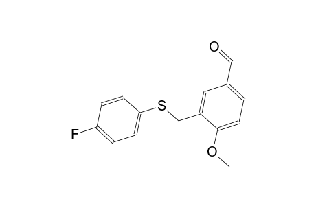 3-{[(4-fluorophenyl)sulfanyl]methyl}-4-methoxybenzaldehyde