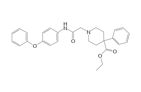 4-Piperidinecarboxylic acid, 1-[2-oxo-2-[(4-phenoxyphenyl)amino]ethyl]-4-phenyl-, ethyl ester