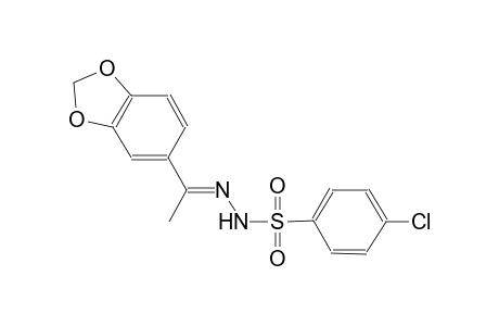 N'-[(E)-1-(1,3-benzodioxol-5-yl)ethylidene]-4-chlorobenzenesulfonohydrazide