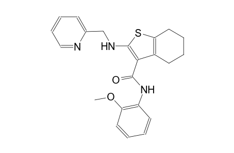 benzo[b]thiophene-3-carboxamide, 4,5,6,7-tetrahydro-N-(2-methoxyphenyl)-2-[(2-pyridinylmethyl)amino]-