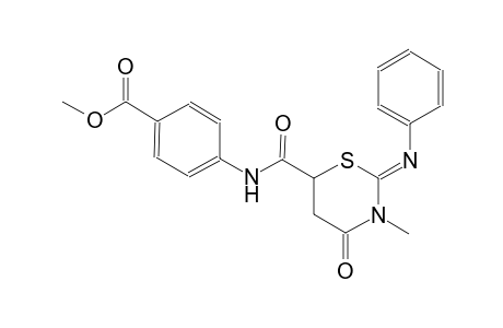 benzoic acid, 4-[[[(2Z)-tetrahydro-3-methyl-4-oxo-2-(phenylimino)-2H-1,3-thiazin-6-yl]carbonyl]amino]-, methyl ester