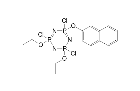 1,6-DIETHOXY-4-(BETA-NAPHTHOXY)-2,4,6-TRICHLOROCYCLOTRIPHOSPHAZATRIENE;TRANS-ISOMER