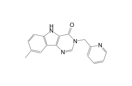 8-methyl-3-(2-pyridinylmethyl)-3,5-dihydro-4H-pyrimido[5,4-b]indol-4-one