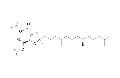 1,3-Dioxolane-4,5-dicarboxylic acid, 2-methyl-2-(4,8,12-trimethyltridecyl)-, bis(1-methylethyl) ester, [4R-[2.alpha.(4R*,8R*),4.alpha.,5.beta.]]-